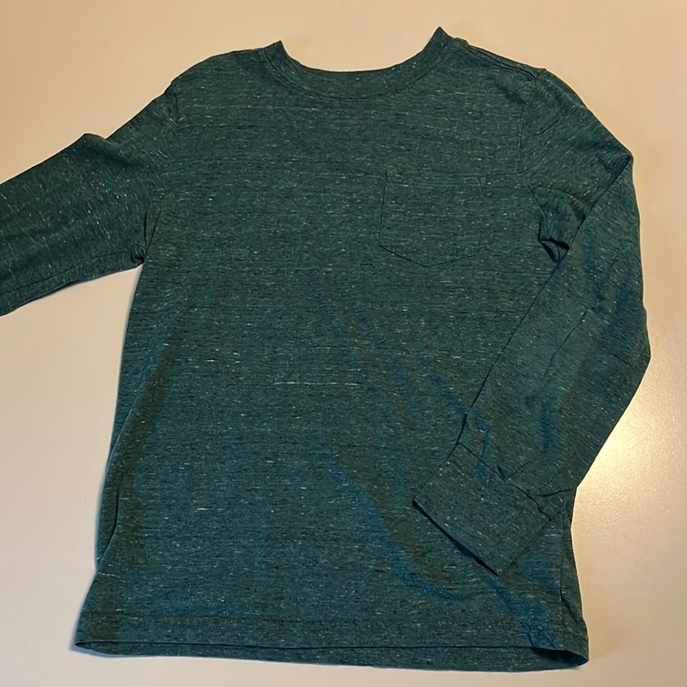 Cotton Long sleeve tee w/ pocket
